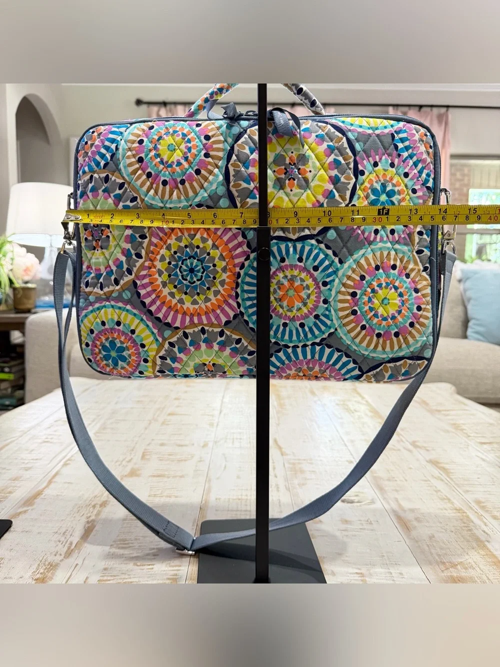 Vera Bradley Sunny Medallion Laptop Workstation Crossbody Bag